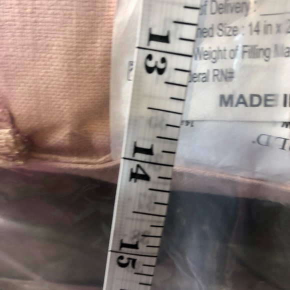 I love Us peach gold Throw Pillow Home Decor New - Picture 5 of 5